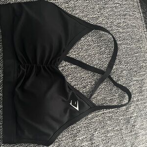 Black Women's Gymshark sports Bra